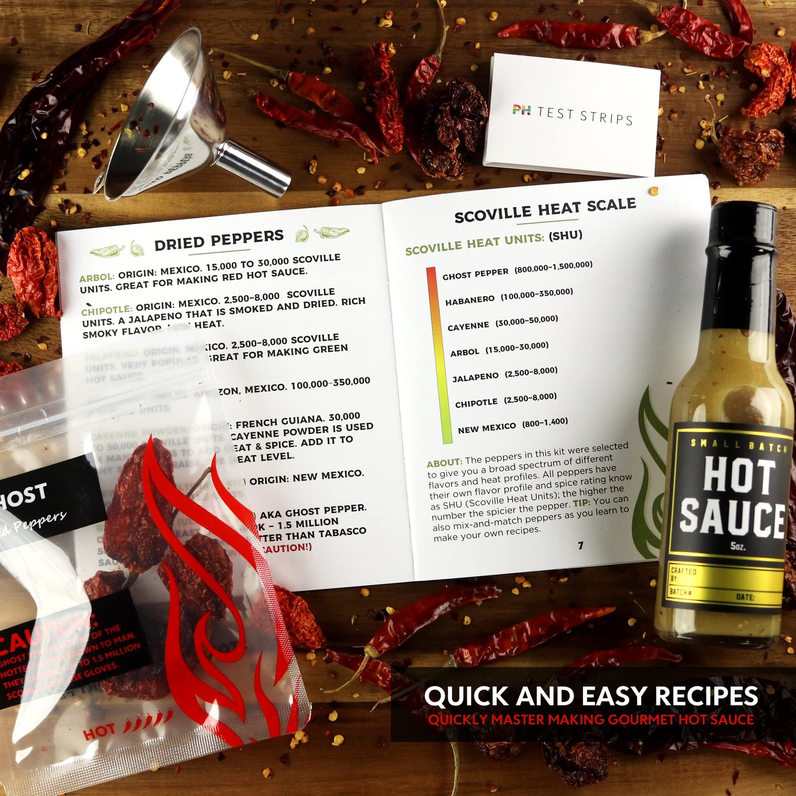 Deluxe Hot Sauce Making Kit, Ghost Pepper Edition, 36 Ounce (Pack of 1)
