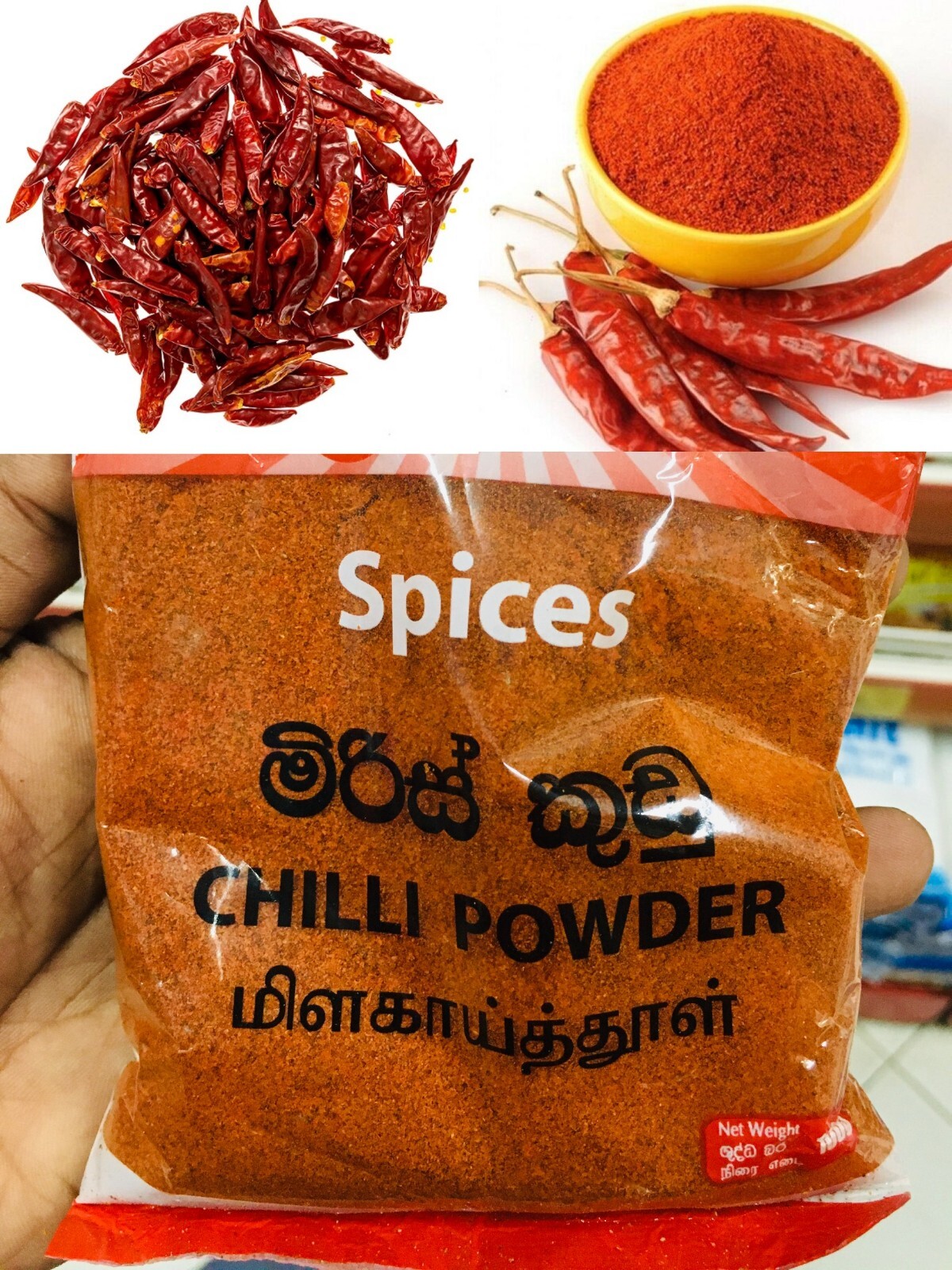 Organic Dried Red Chili Powder 100% Pure Natural High Quality Ceylon Spices