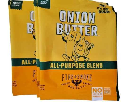 5x NEW Fire & Smoke Society Mild ONION BUTTER Blend 0.5 oz All Purpose Seasoning