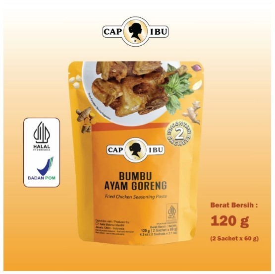 Marinated Sauce for Fried Chicken Bumbu Ayam Goreng 60 g Pack of 2