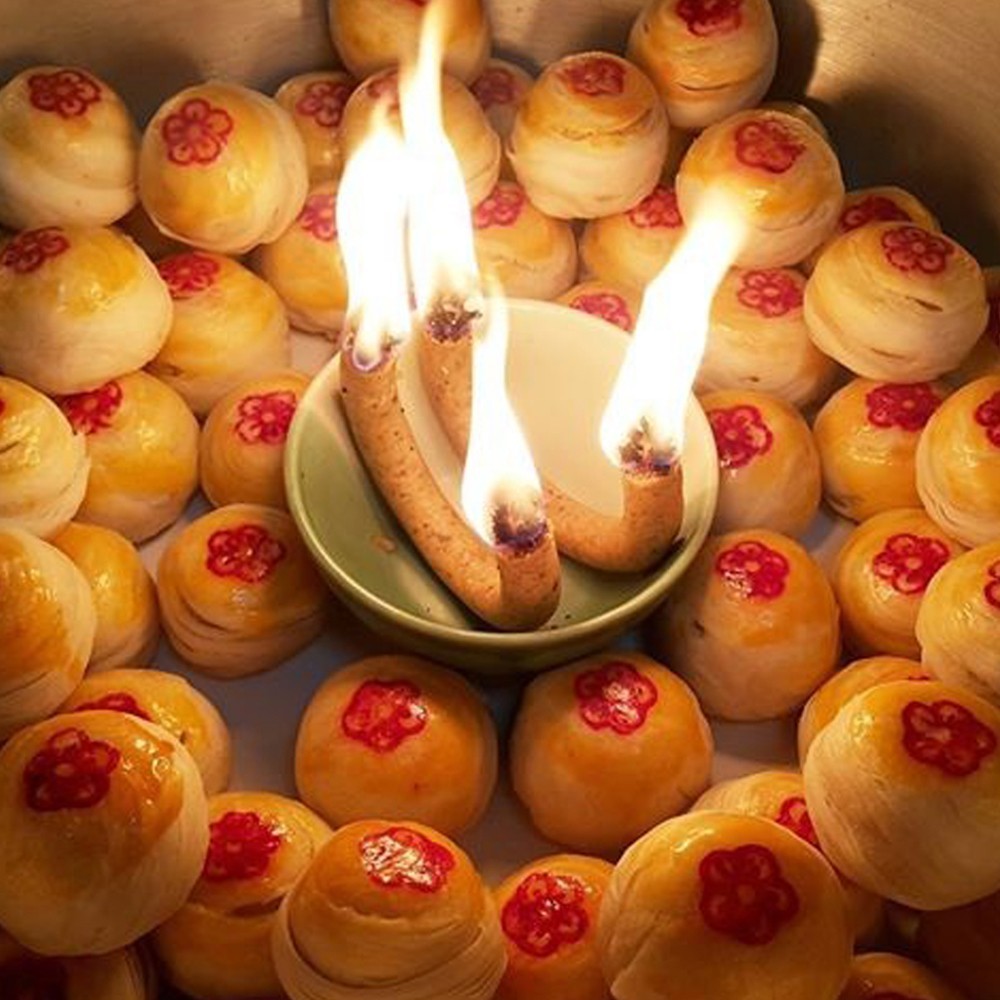 2x Thein-Oob Thai Scent Candles With Aroma Thai Desserts Coconut Milk Sweets 25g