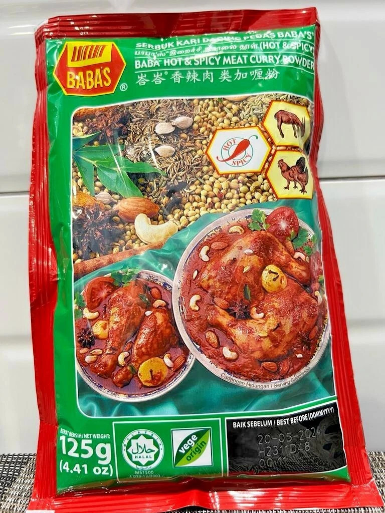 Combo Baba’s 2x125g Indian Curry Spice Mix – Fish, Meat, Chili & Turmeric Powder