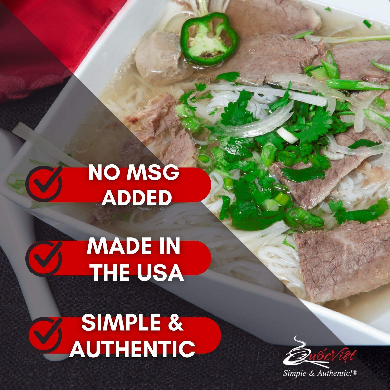 Quoc Viet Foods Beef Flavored “Pho” Soup Base 10oz Cot 10 Ounce (Pack of 1)