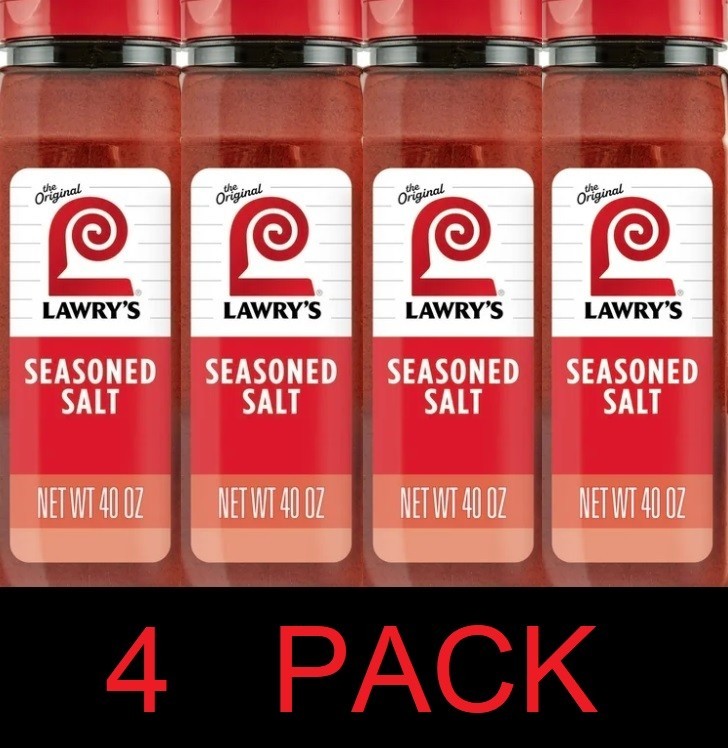 LAWRY’S The Original Seasoned Salt 40 oz Container – 4 PACK