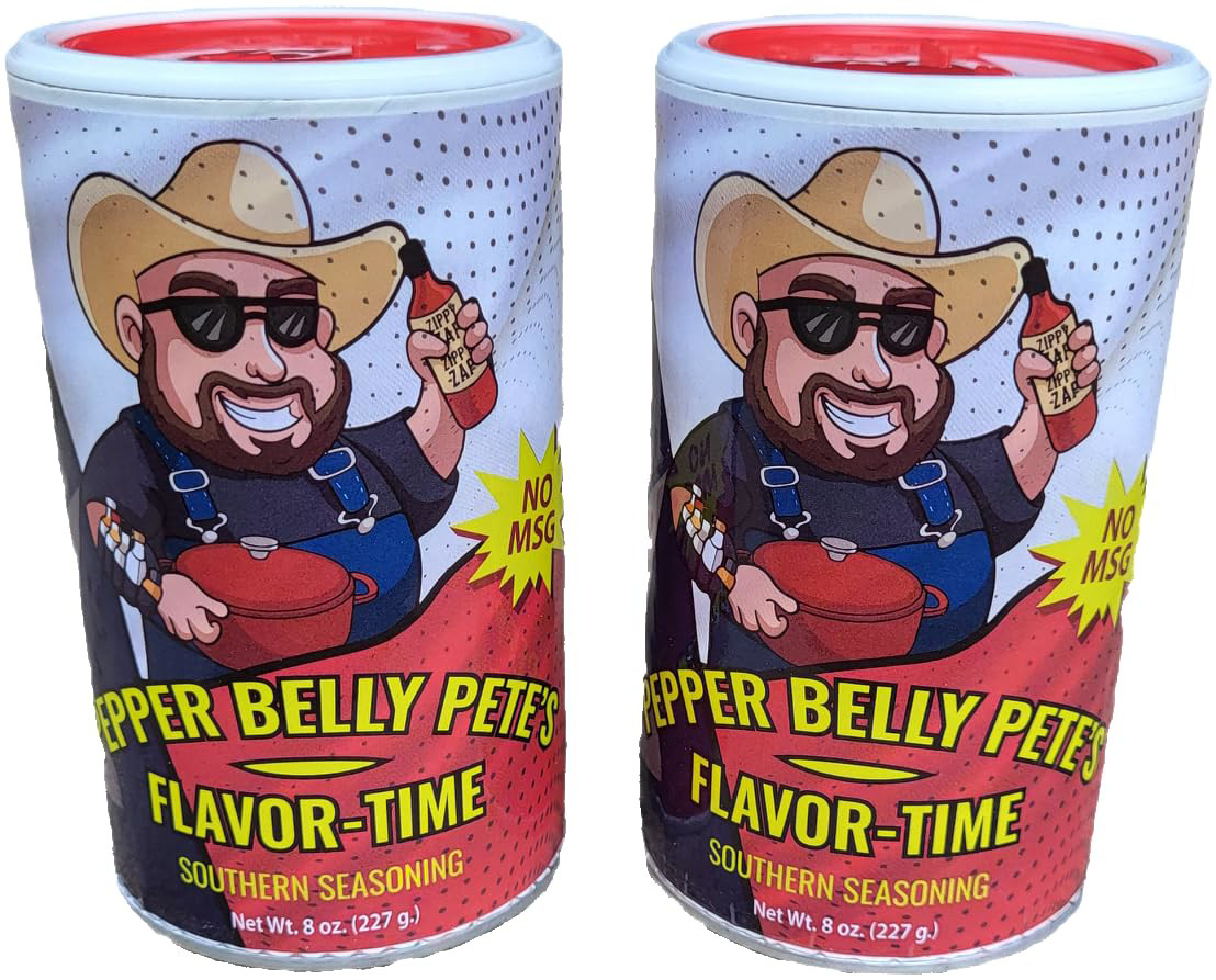 Pepper Belly Petes Southern Seasoning, 8 oz – 2 Pack Flavor Mix