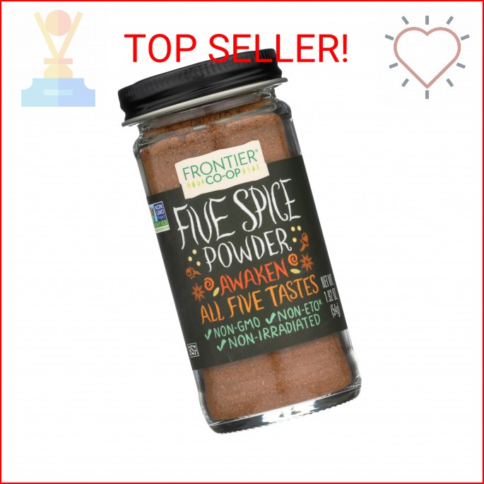 Frontier Co-op Five Spice Powder, 1.92 oz – Seasoning Mix of Cinnamon, Fennel Se