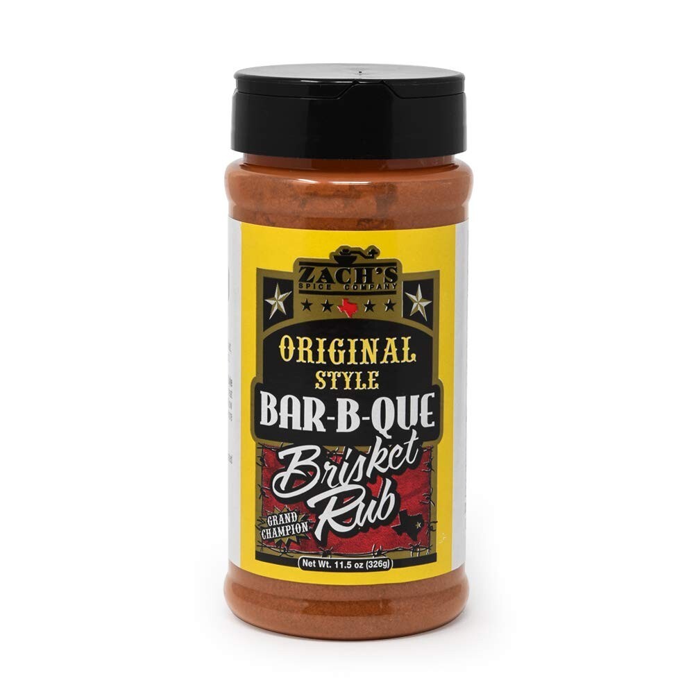 Zach’s Origional Grand Champion Texas Brisket Rub 11.5oz Bottle (Pack of 2)