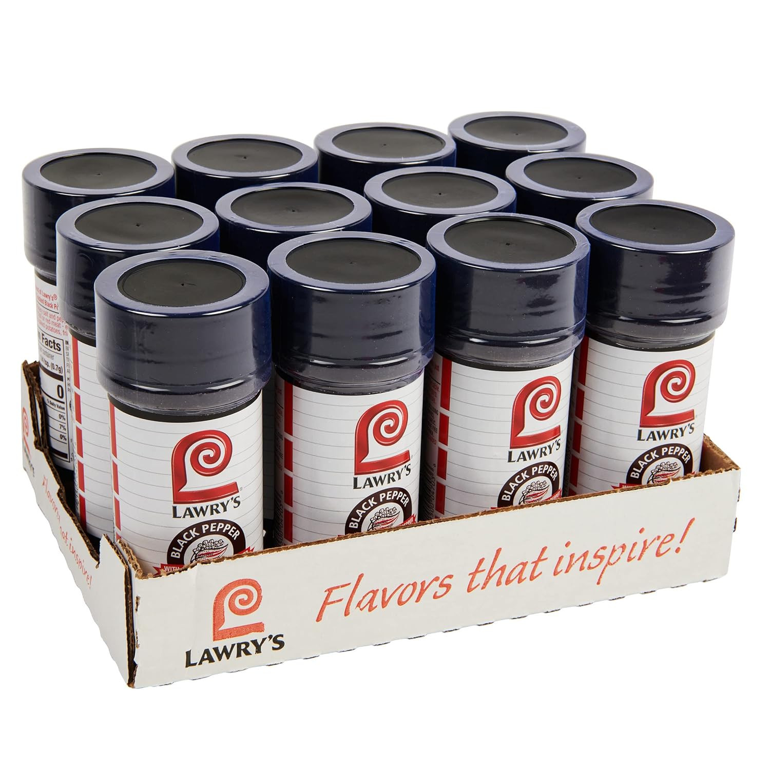 Lawry’s Black Pepper Seasoned Salt, 5 oz (Pack of 12)