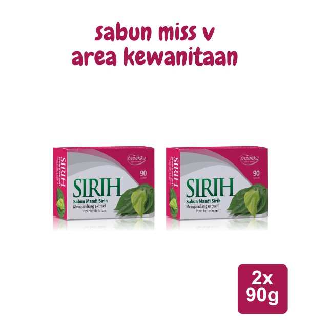 Herbal Betel Leaf Bath Soap 2x90g gentle fresh body bar duo