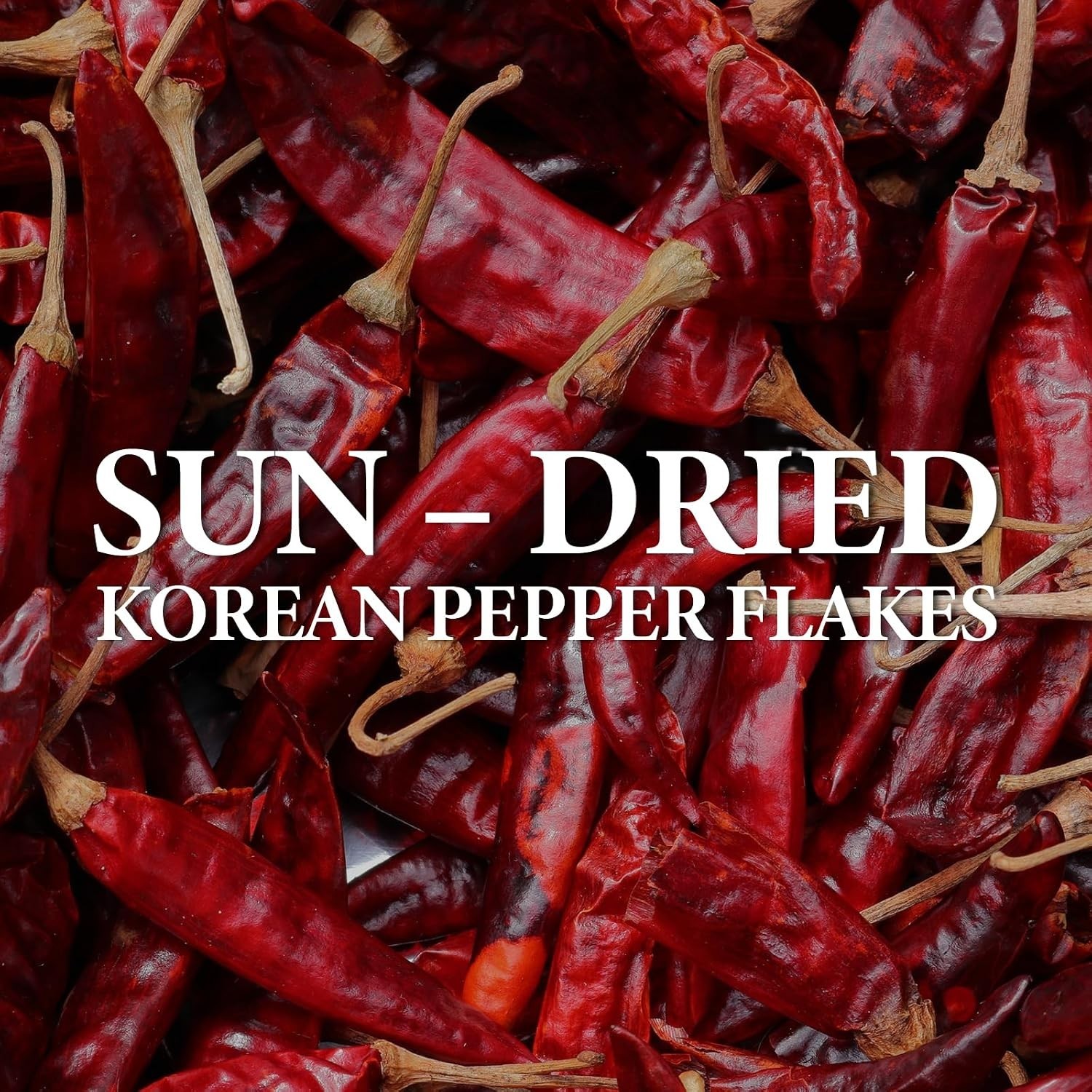 Sun-Dried Coarse Gochugaru Red Pepper Flakes, 1 lb