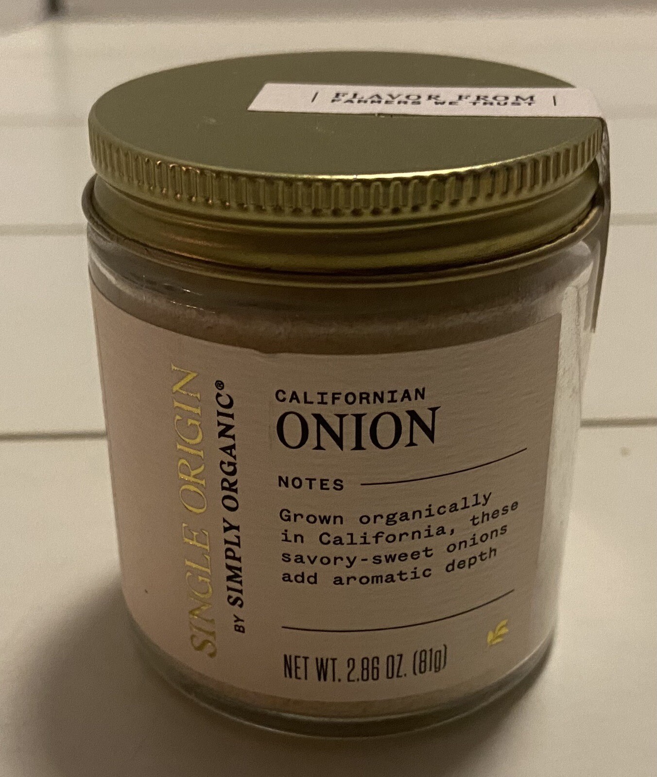 Single Origin by Simply Organic California Onion 2.86 oz