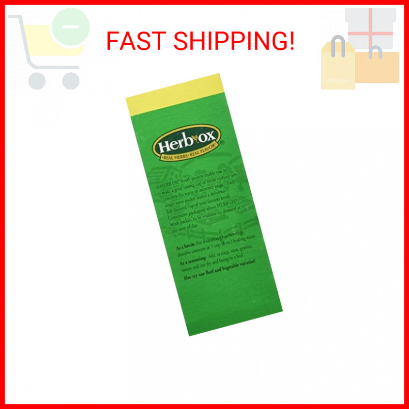 Herb-ox Hormel Herb Ox Chicken Bouillon Sodium Free 50 Packets