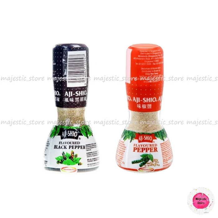 Ajinomoto Aji-Shio Flavoured Black & White Pepper 80g x 2