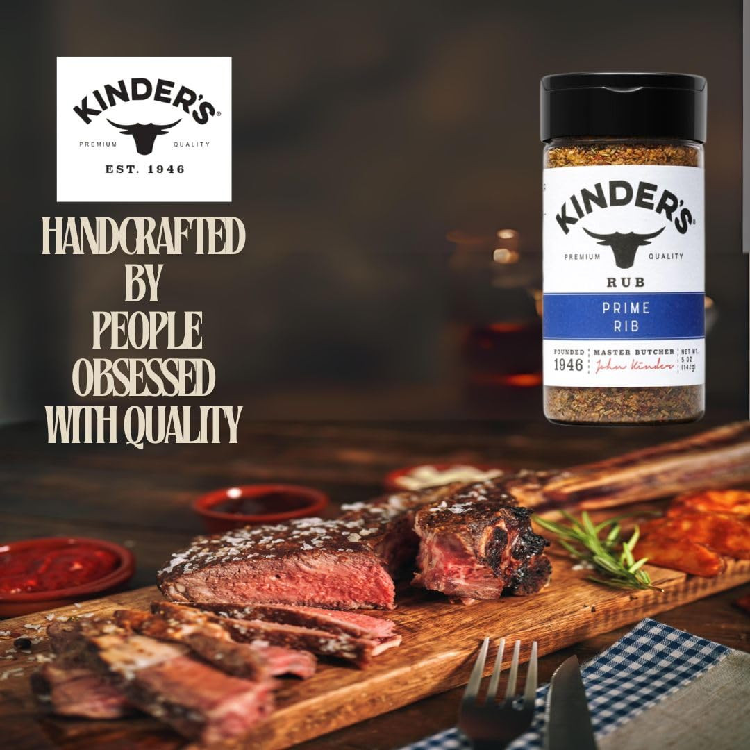 Kinders Prime Rib Rub 5 Ounce Premium Seasoning Blend for Steak and Meat
