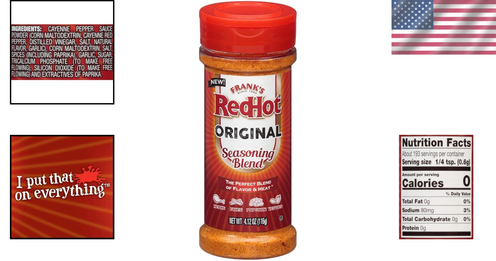 Elevate Dishes with Frank’s RedHot Seasoning Blend – 4.12 oz of Flavor