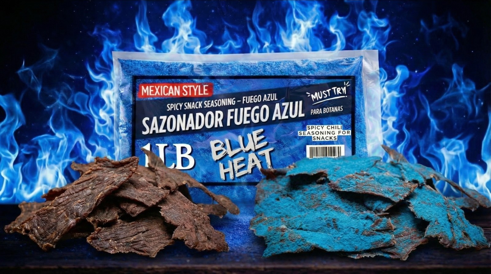 Fuego Azul Seasoning – Blue Heat Seasoning for Beef Jerky & Snacks (5 LB)