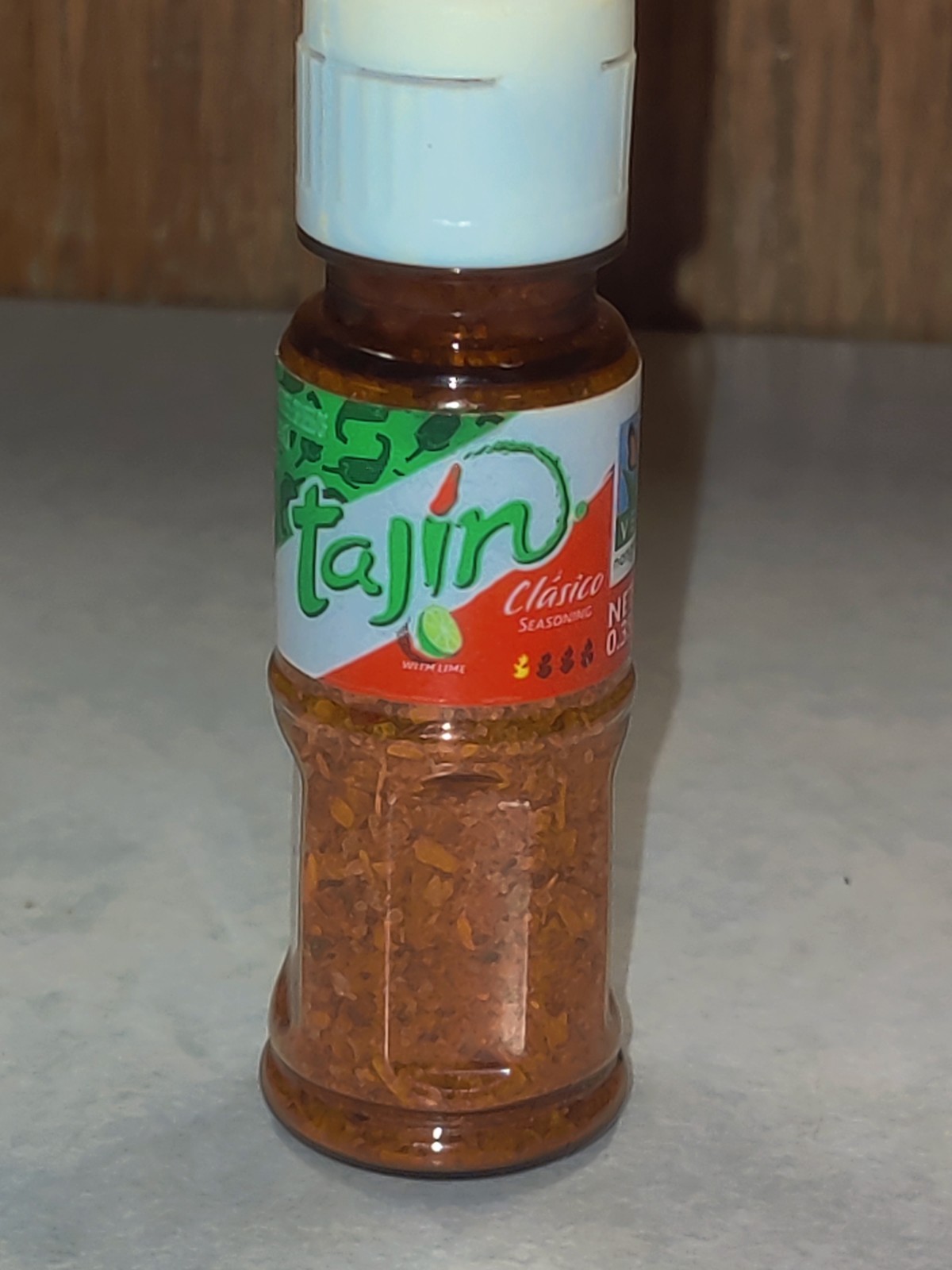 Rare Tiny Tajin With Lime Classico Seasoning 0.35 Oz Bottle