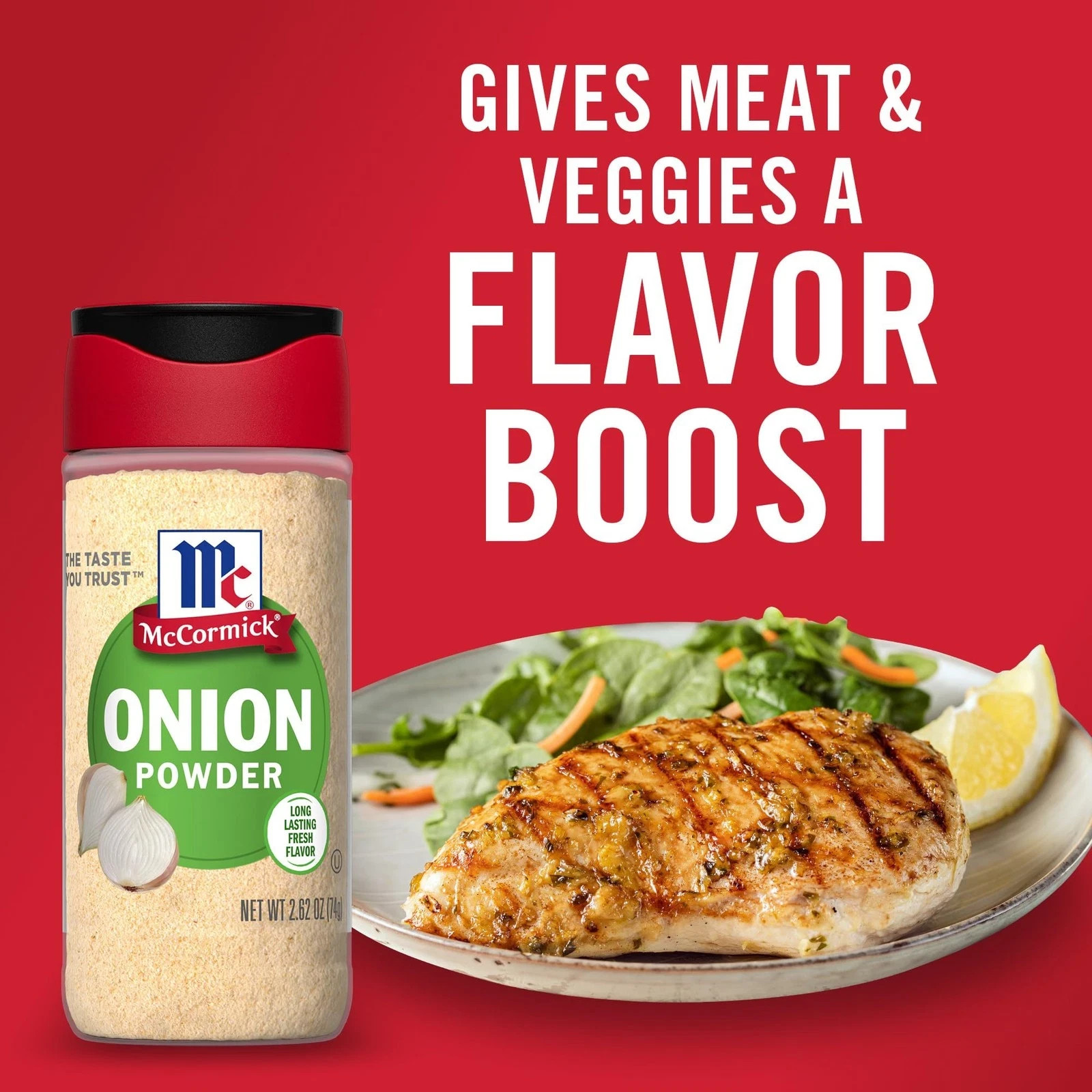 McCormick Onion Powder, Non GMO, Made with Fresh, 2.62 Ounce (Pack of 1)