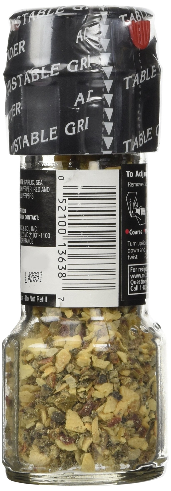 McCormick Garlic Pepper Seasoning Grinder 1.23 OZ3pack