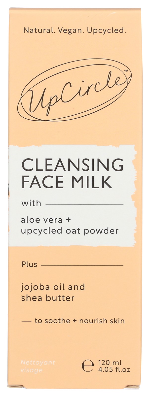 Upcircle Aloe Vera Face Milk With Upcycled Oat Powder Cleansing 120Ml 1 Pack