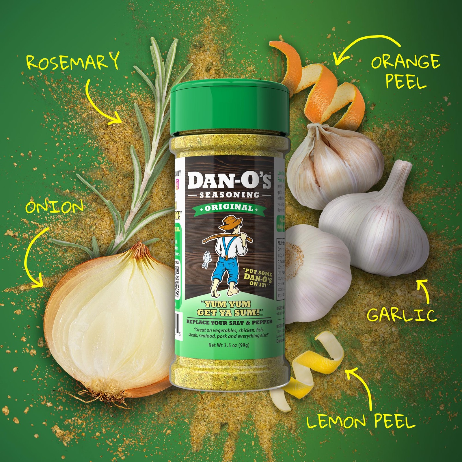 Dan O’s Original All Purpose Seasoning 3.5 Ounce Savory Flavor Blend