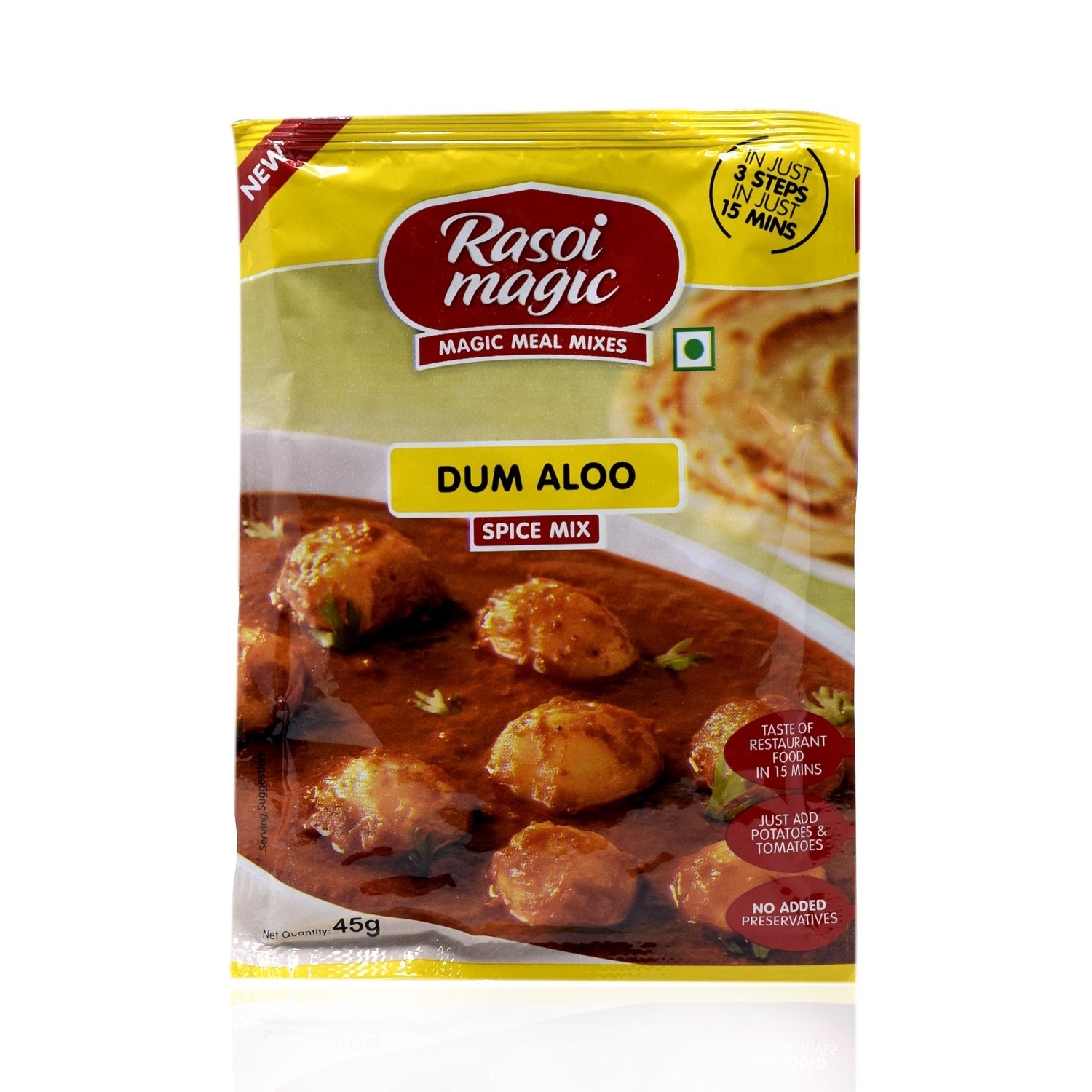 Rasoi Magic Instant Mix – Dum Alu, 45g Poly Pack