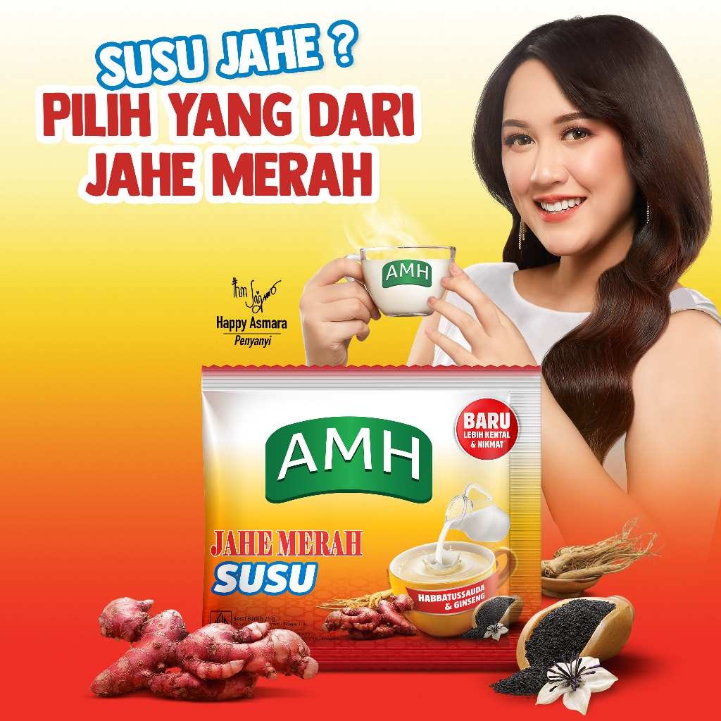 Instant Ginger Milk Drink 1 Carton (200 Sachets) 20g | Red Ginger Mix