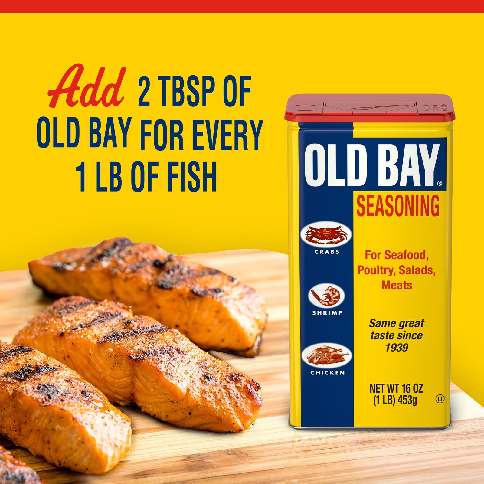 OLD BAY Seasoning, 16 oz 16 Ounce (Pack of 1)