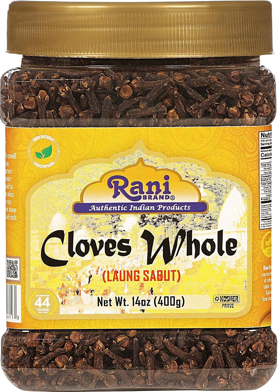 Rani Cloves Whole (Laung) 14Oz (400G) Great for Food, Tea, Pomander Balls and Po