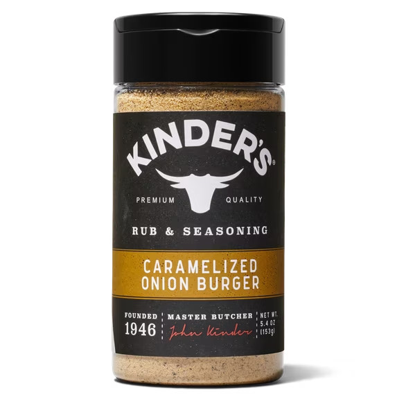 Kinder’s Caramelized Onion Burger Barbecue Rub & Seasoning for Grilling, 5.4 oz