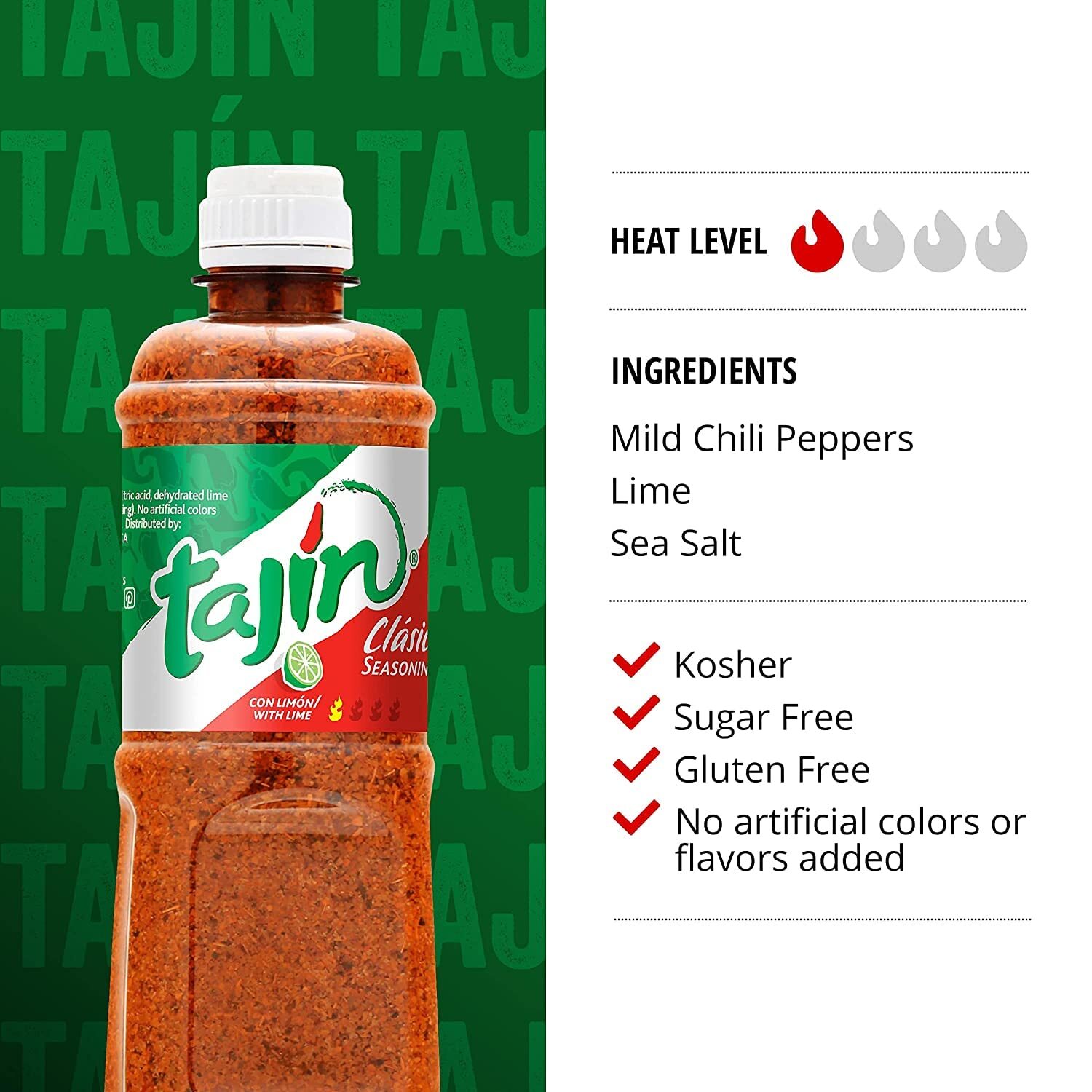 Tajín Clásico Chile Lime Seasoning 32 oz (2 lbs)