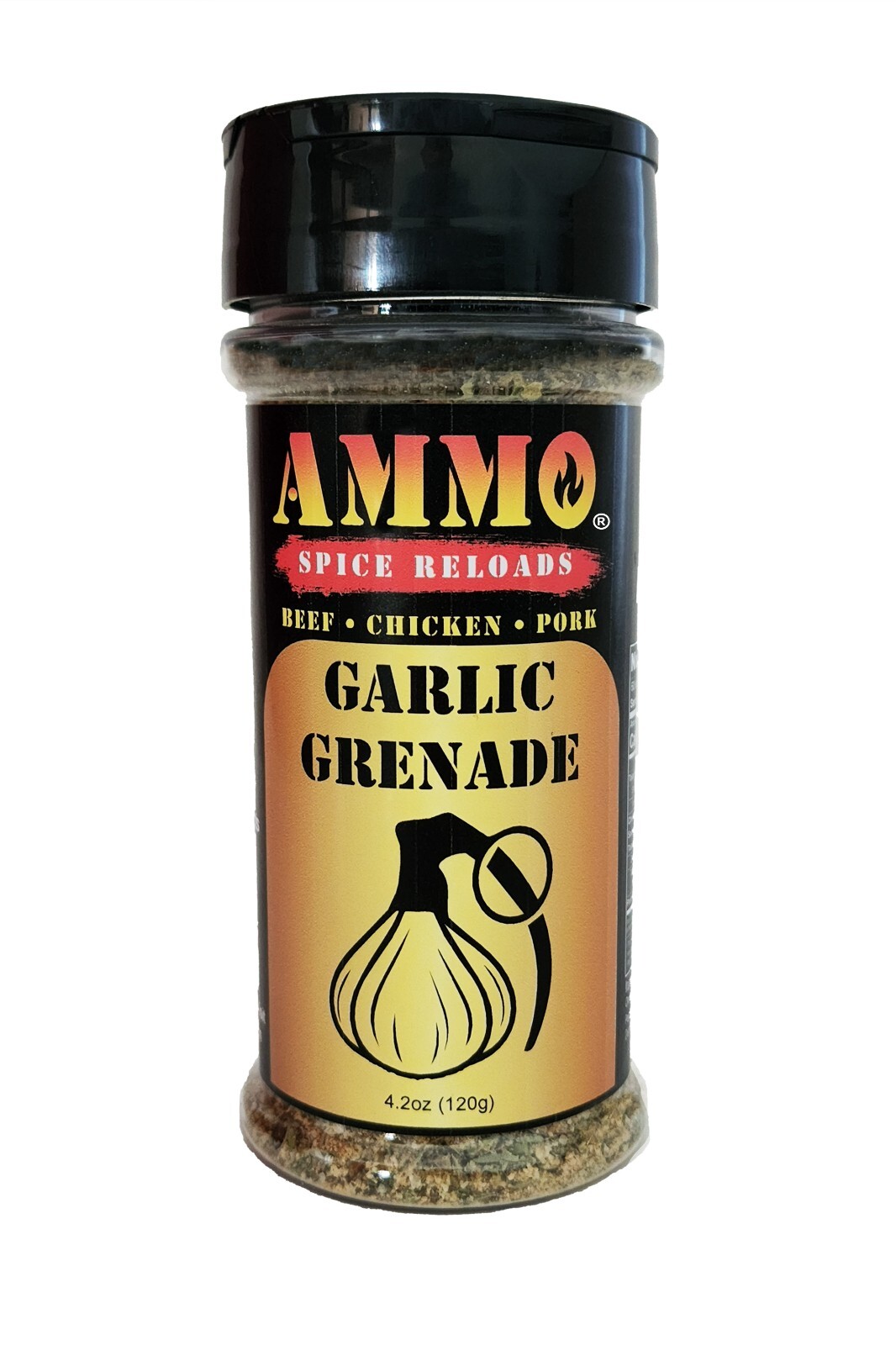 AMMO ® Spice Rubs Garlic Grenade barbecue Grilling Gourmet Natural Seasoning USA