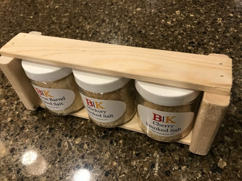 Smoked Salt Variety Crate – Bourbon Barrel, Hickory, and Cherry Smoked Salts