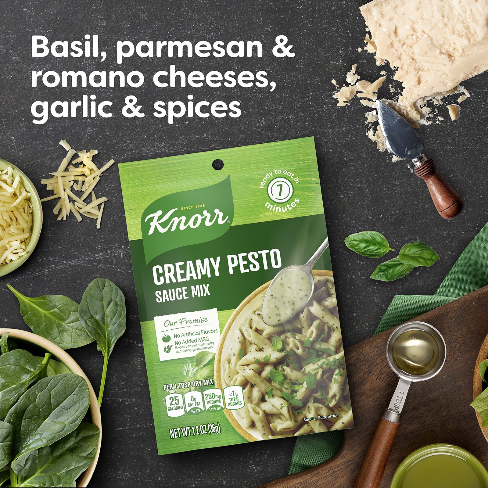 Knorr Sauce Mix Creamy Pesto Pasta For Simple 1.2 Ounce (Pack of 1)