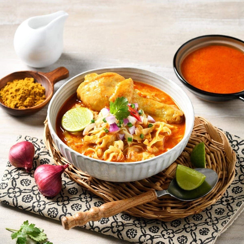 6 x Khao Soi Curry Paste 80g Northern Thai Curry Noodle Paste Mae Noi