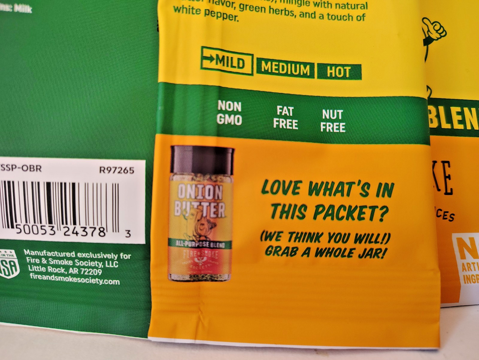 Fire & Smoke Society ONION BUTTER Blend, 0.5oz, GF, BB 2/28, Lot of 5