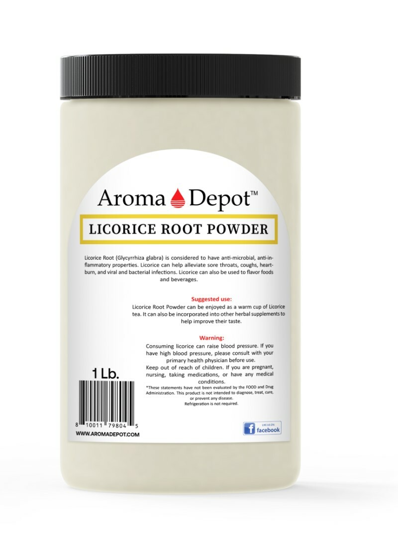 1lb Licorice Root Powder Raw Glycyrrhiza glabra 100% Premium Mulethi JAR