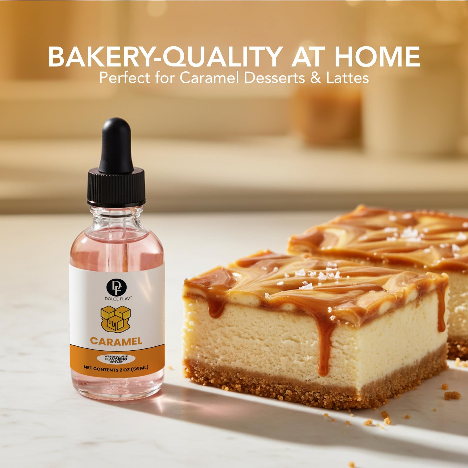 Natural Caramel Extract – 2 Ounce Water-Soluble Multipurpose Flavoring Ideal …