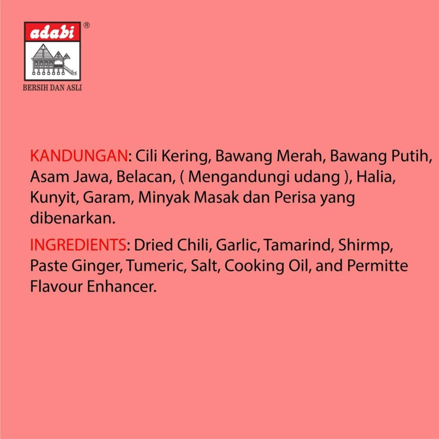 Free Ship Adabi Grilled Fish Paste Perencah Ikan Bakar 70gX6Packs Halal Malaysia