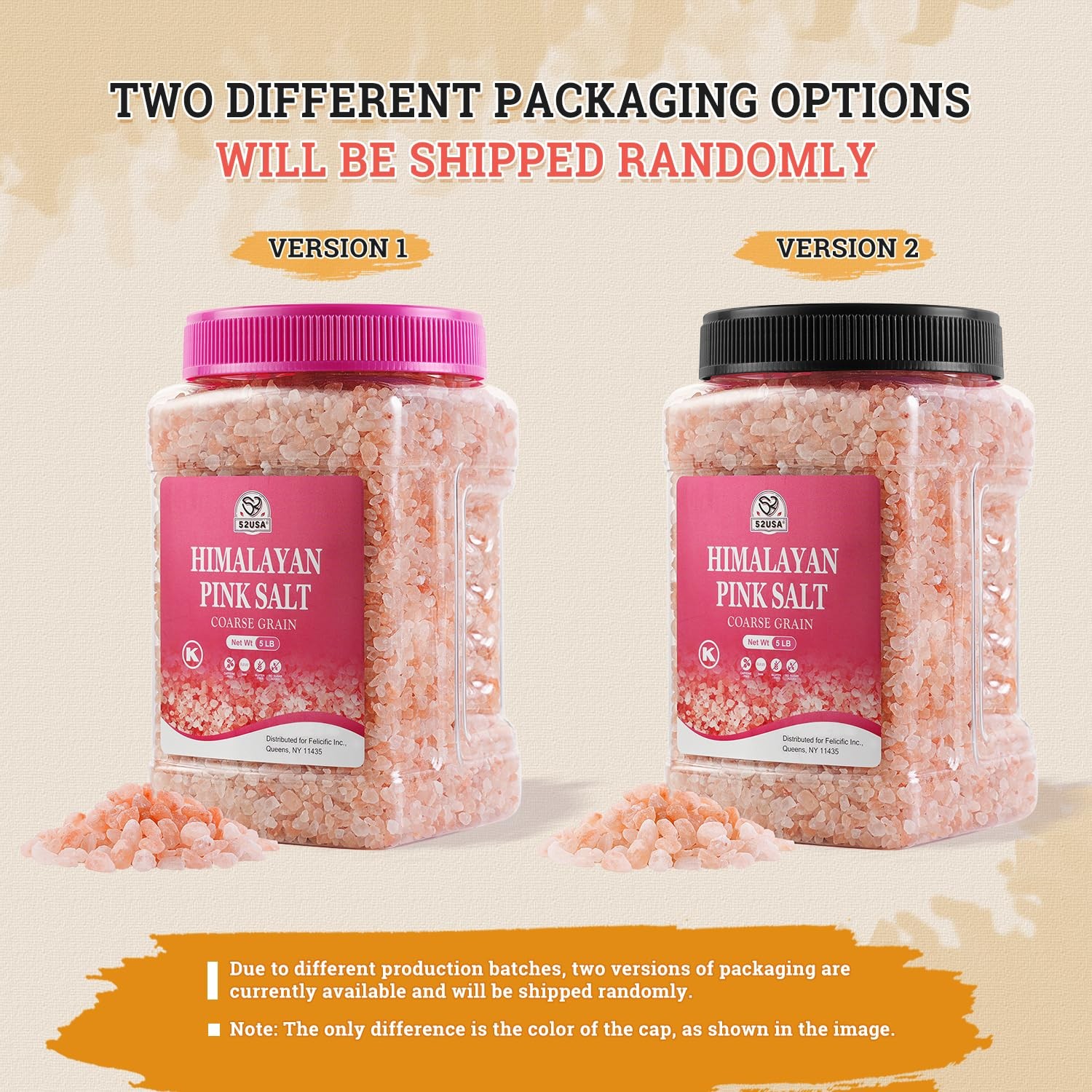 Himalayan Pink Salt Coarse, Pink Salt Coarse for Grinder, 80oz (5 Pound), 100…