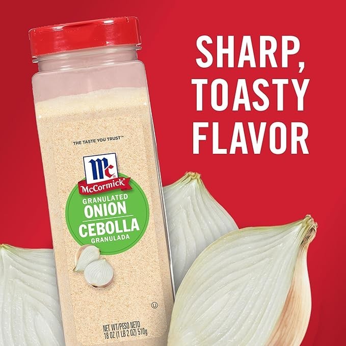 McCormick Granulated Onion, 18 oz 1.12 Pound (Pack of 1)