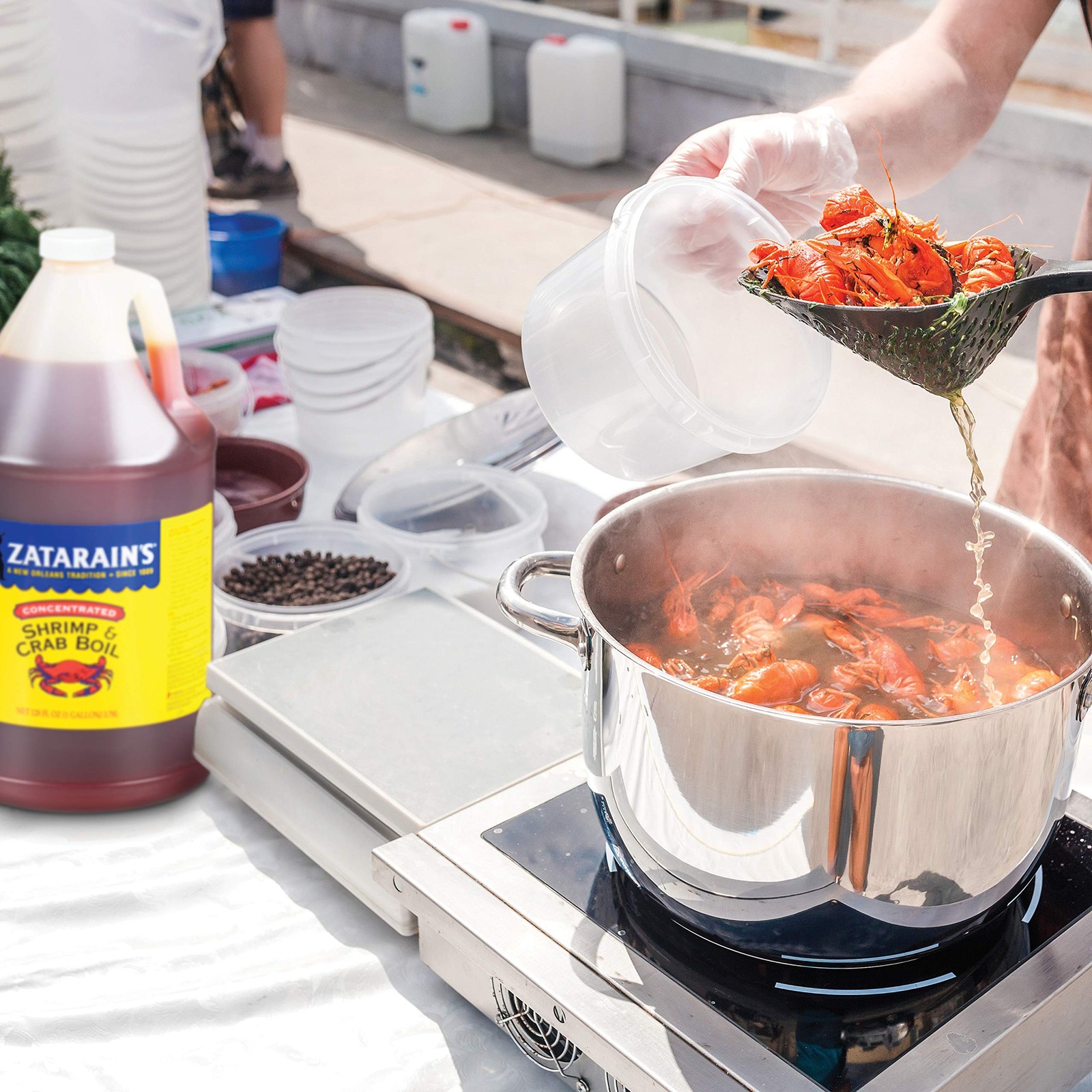 Zatarain’s Concentrated Shrimp & Crab Boil, 1 gal – One Gallon Bulk…