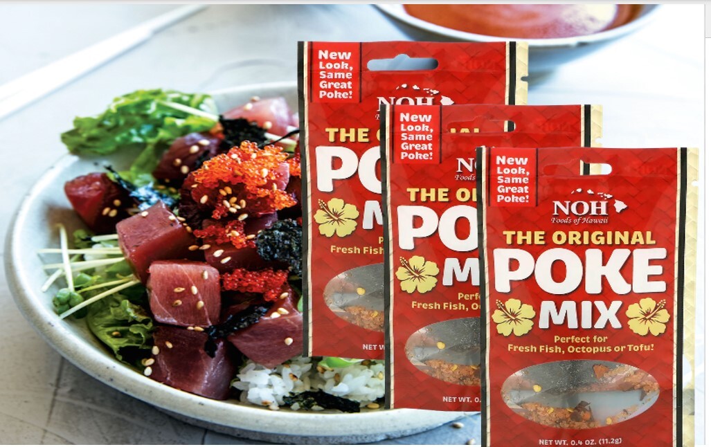 🌺3 POKE MIX SEASONING NOH foods HawaiiTuna Ahi Aku Tofu Sashimi Limu Pupus