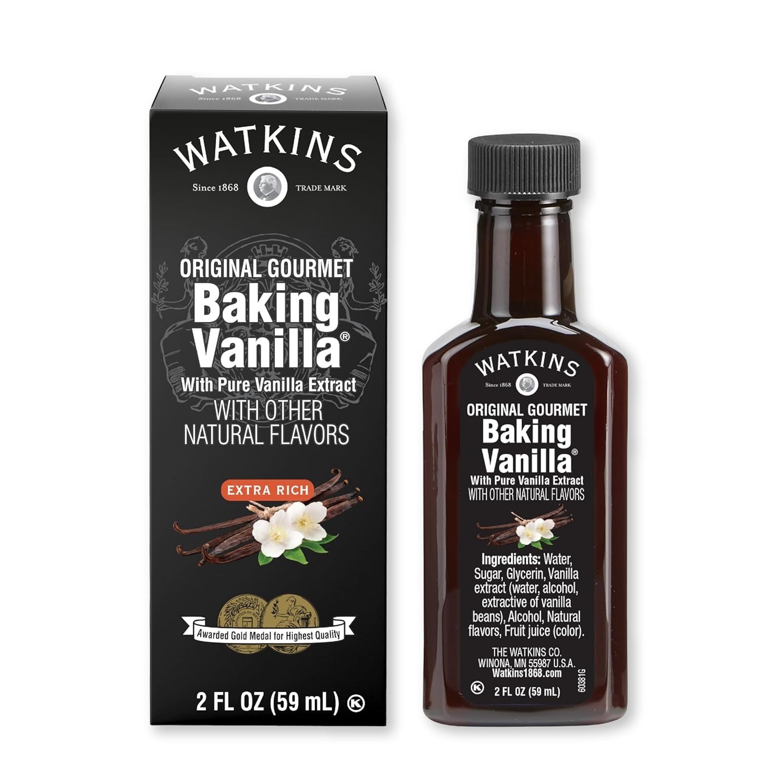 Double-Strength Gourmet Baking Vanilla – 2 Fl. Oz., Rich Flavor for All Recipes