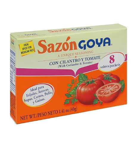 Sazón Cilantro and Tomato by Goya, All Purpose Mexican Seasoning 1.41oz 3 PACK