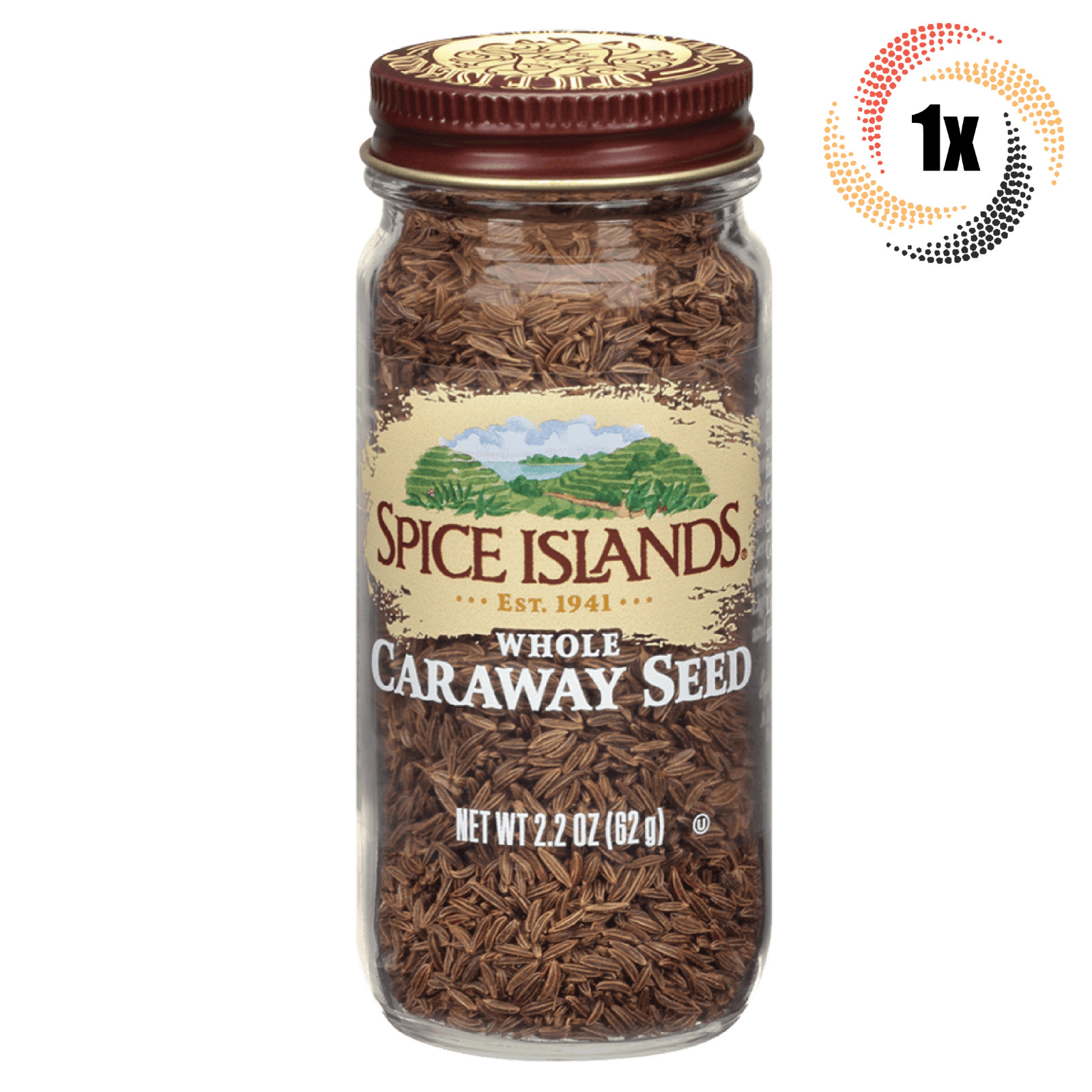 1x Jar Spice Islands Whole Caraway Seed Seasoning | 2.2oz | Fast Shipping