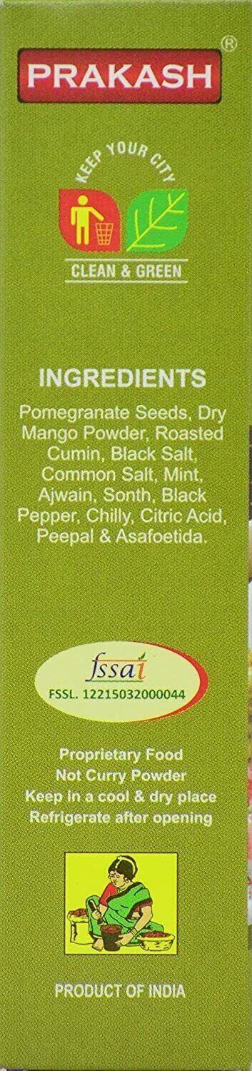 400 gm,Authentic blend of pure spices – Prakash Chat Masala- Free Shipping