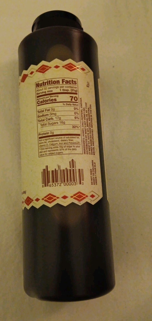 2 Mike’s Hot Honey 24 oz Chef’s Bottle Spicy Honey .24 Oz Each (BN18)