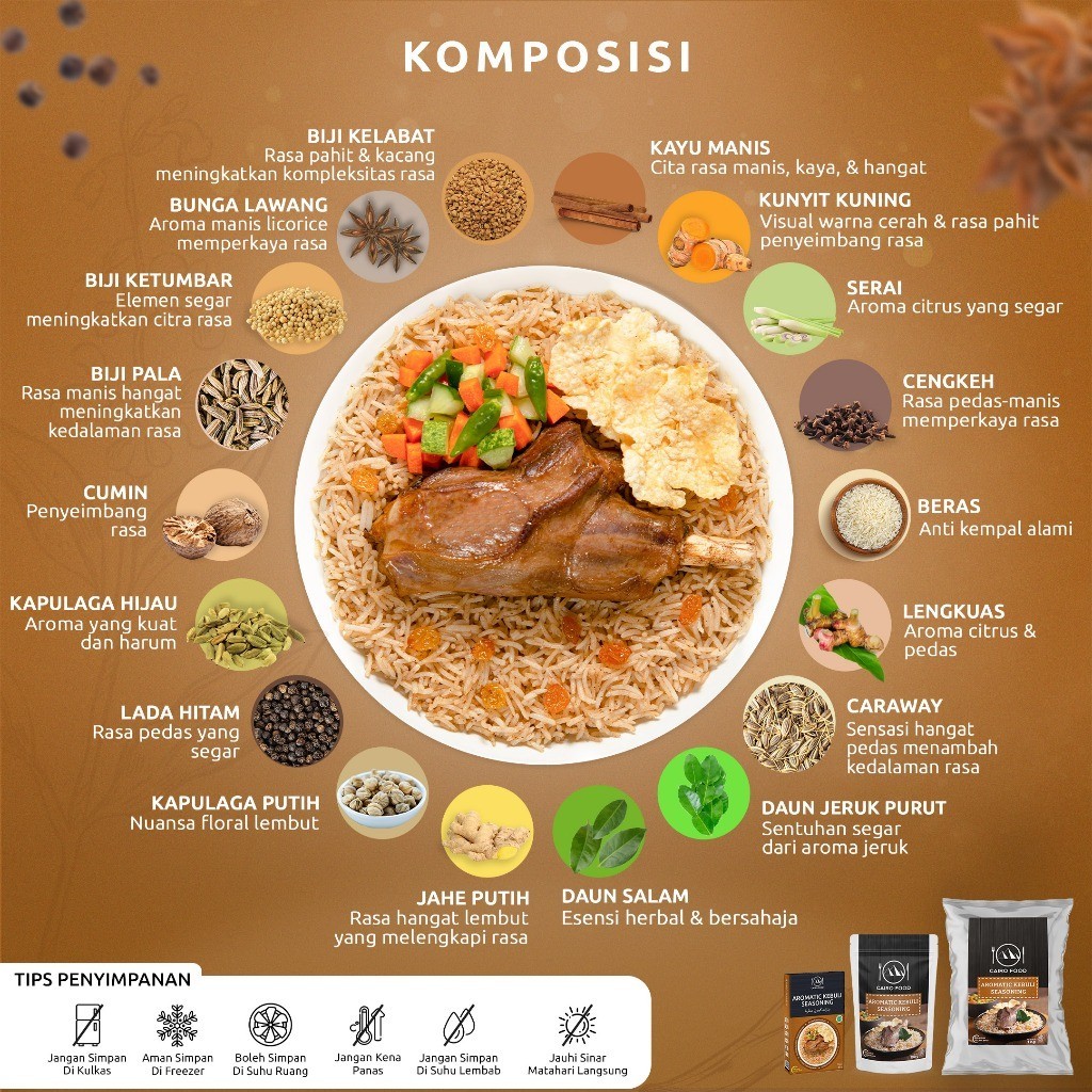 Rice Kebuli Aromatic Seasoning Blend, sweet heat, street flavors kitchen staple