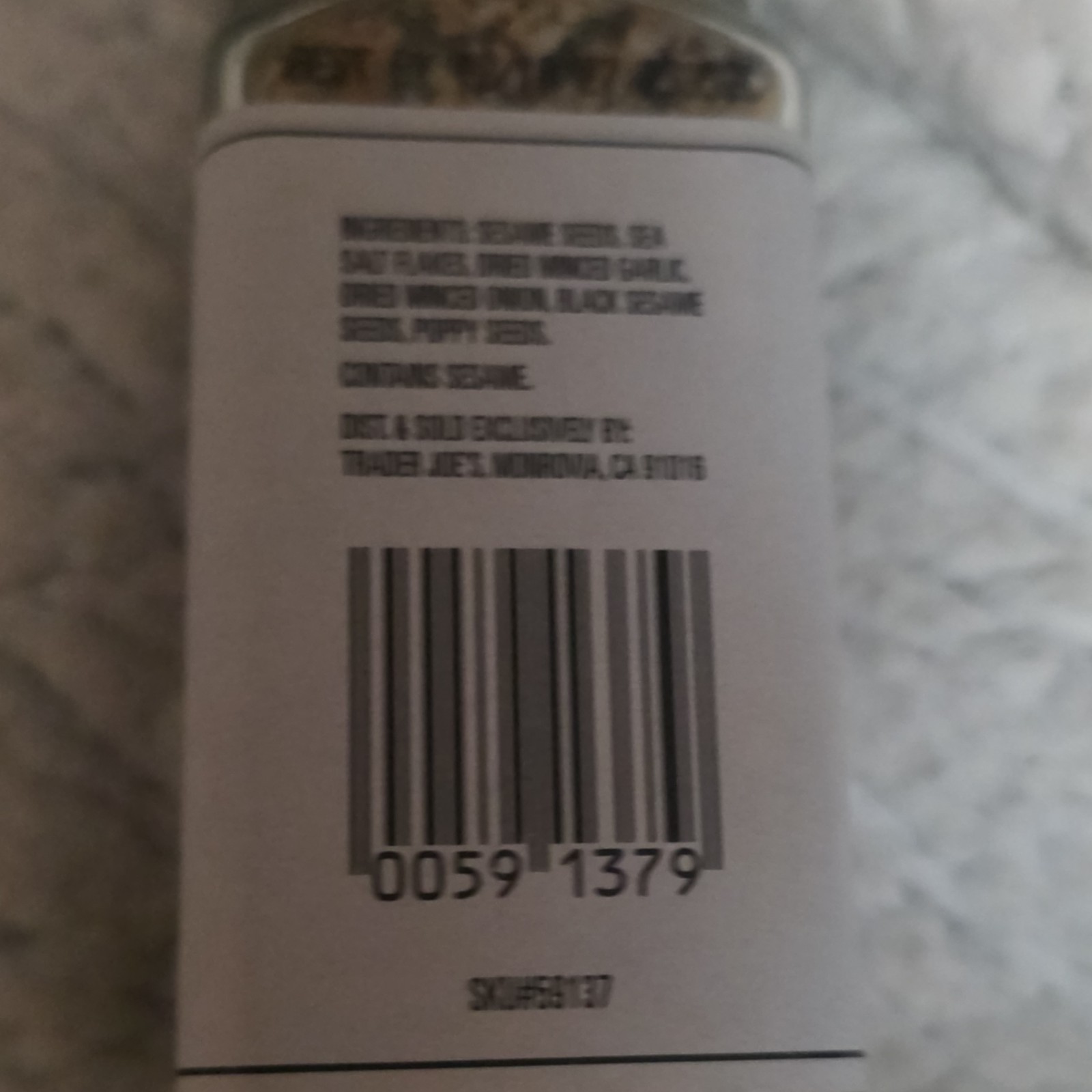 Trader Joe’s Everything but the Bagel Sesame Seasoning Blend 2.3 oz (65g)